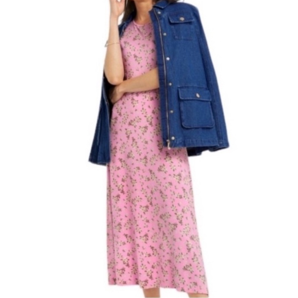 Draper James Tammy T Shirt Midi Dress Magnolia Pink Small NWT